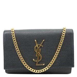 Yves Saint Laurent  Kate Small Grain De Poudre Leather Crossbody Bag Black